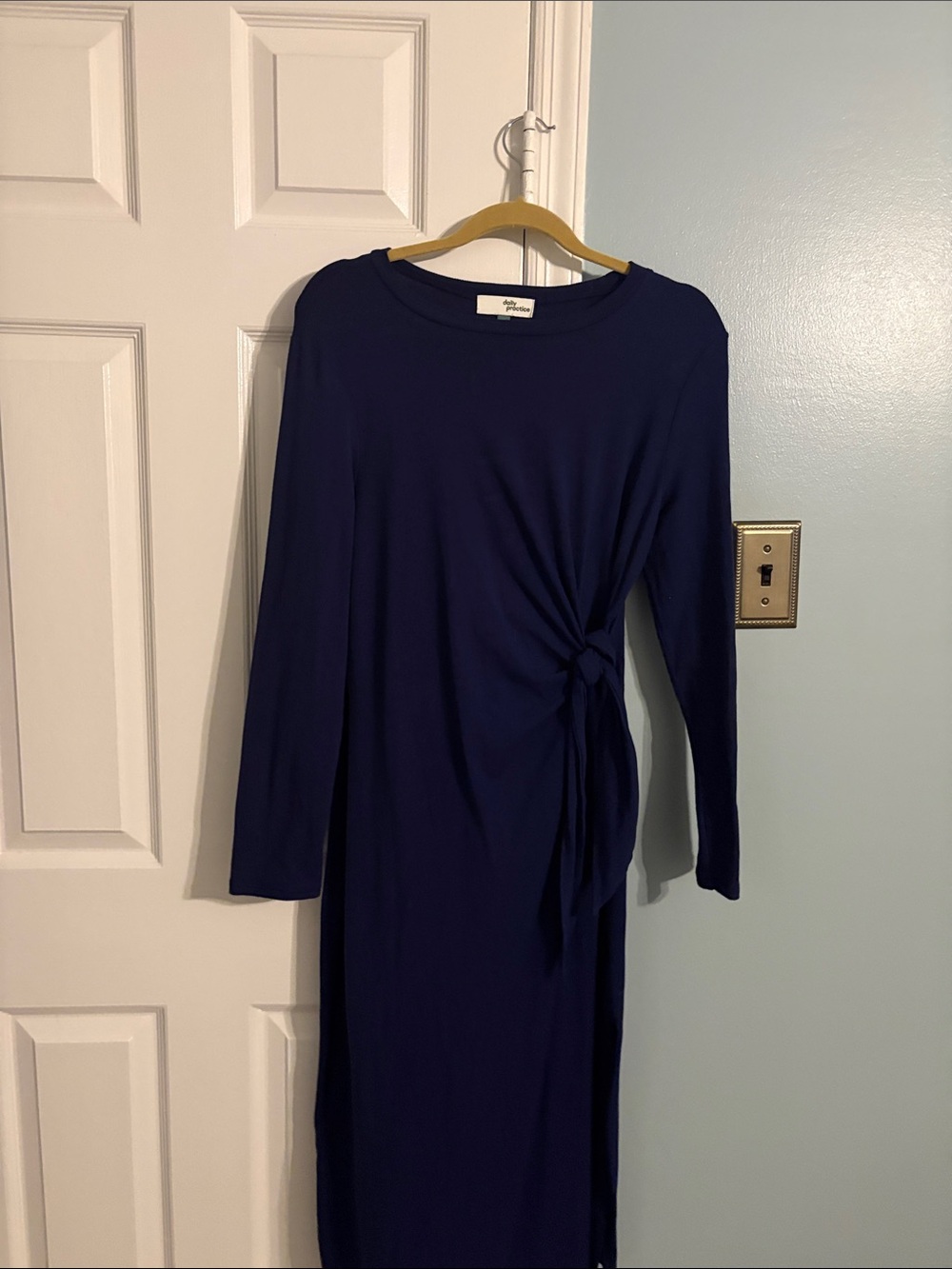 Daily Practice Tie Breaker Long Sleeved Midi Dress